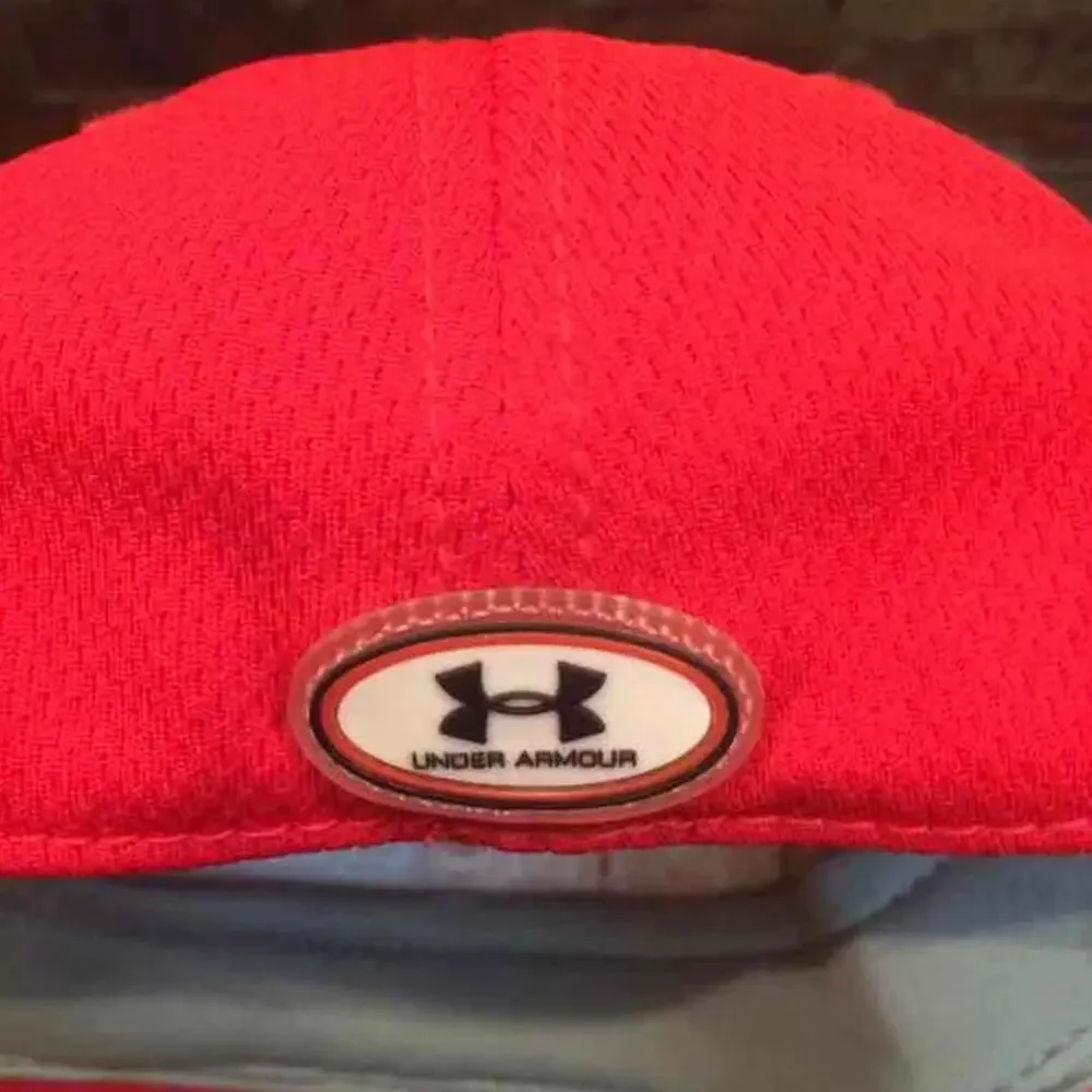 Under Armour Youth Red Rugby Logo Baseball Hat Cap